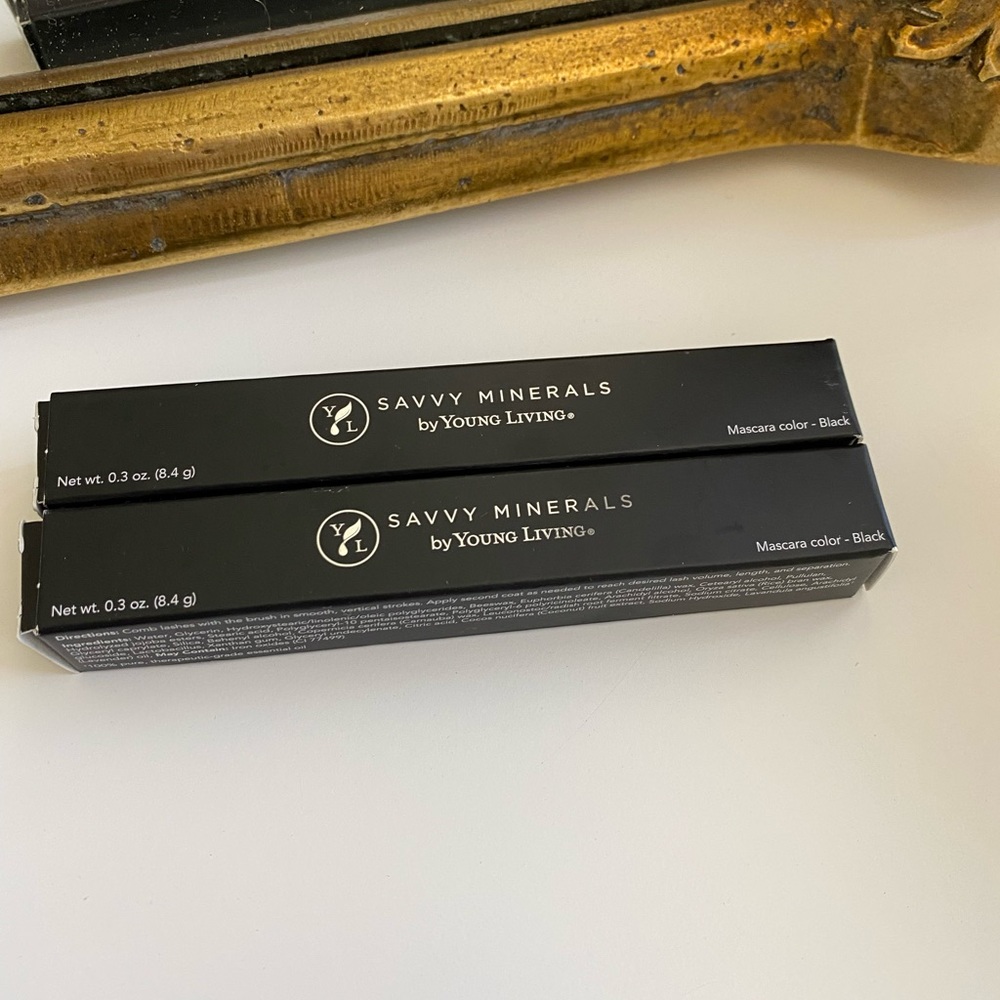 2 Young Living Savvy Minerals Black Mascaras. NIB.